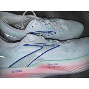 Brooks Glycerin 22 Running Shoe White/Amparo Blue Size 11.5 B Women’s